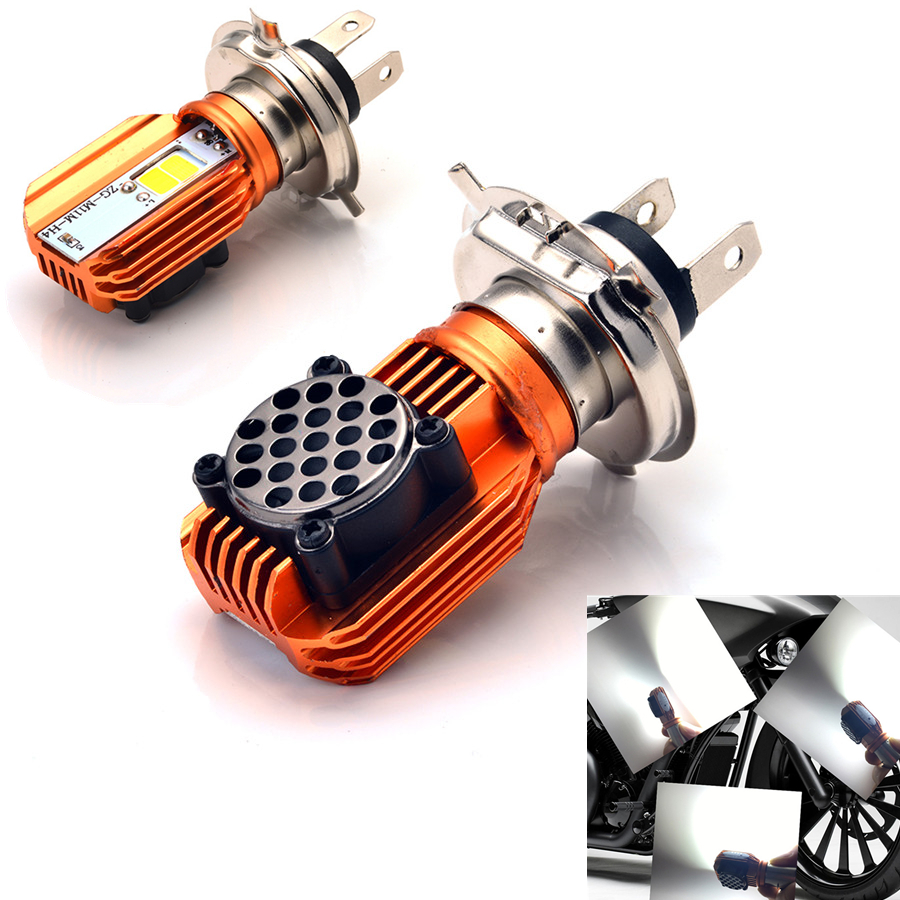 2018 H4 20W LED Motorrad Fern-Abblend-Scheinwerfer Lampe Birne Roller ATV 12V | eBay