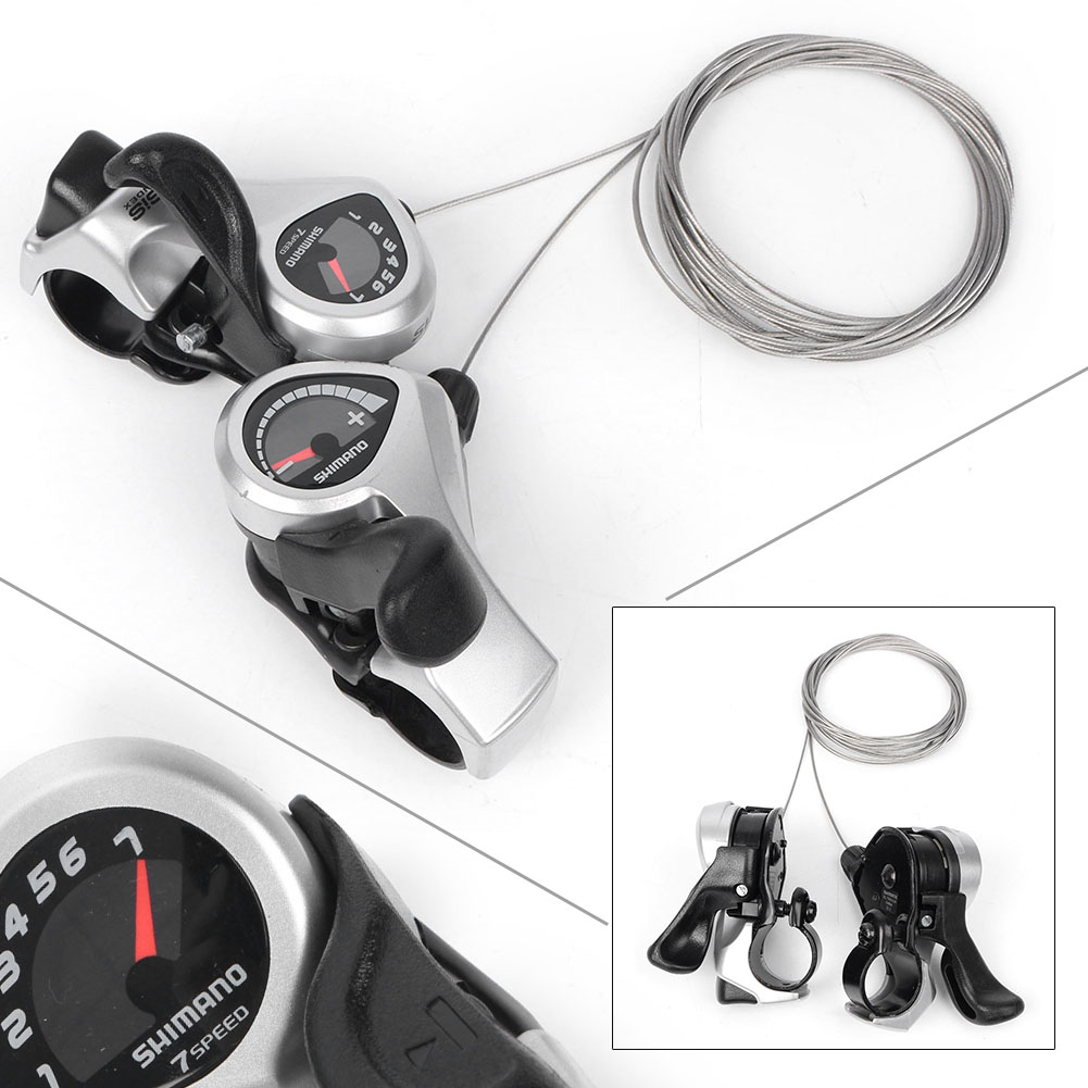 SHIMANO TOURNEY TX50 3 X 7-SPEED BICYCLE THUMB SHIFTER SET