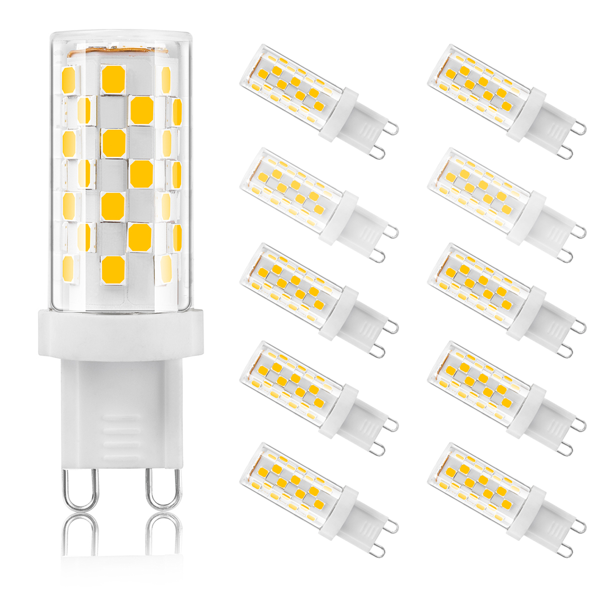 10-Pack TorontoLed G9 LED Bulbs - Dimmable 5W 500LM 4000K Cool White