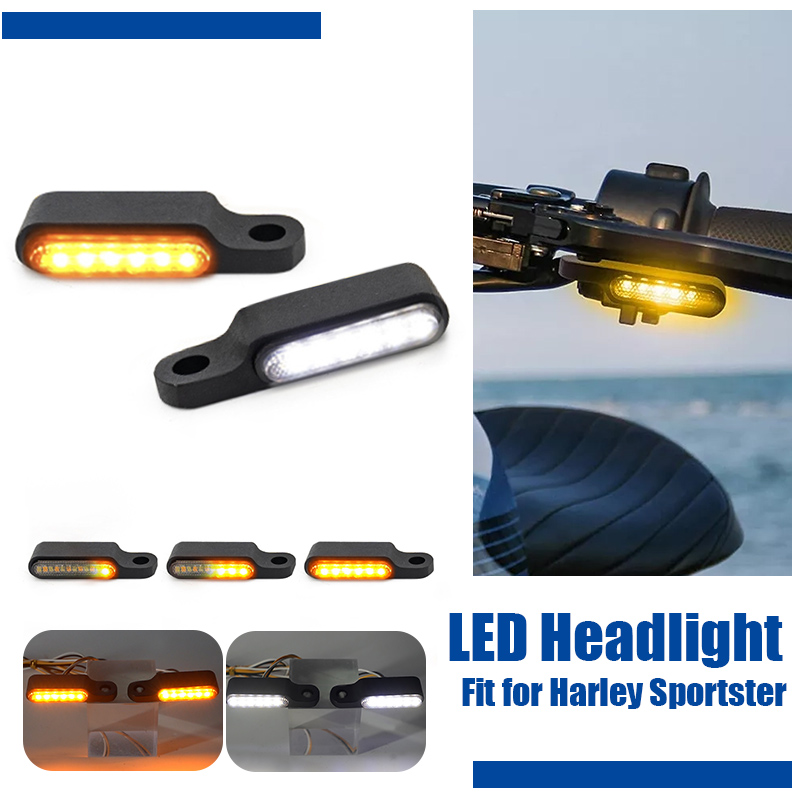 2* LED Motorcycle Handlebar Turn signals Light Fit For