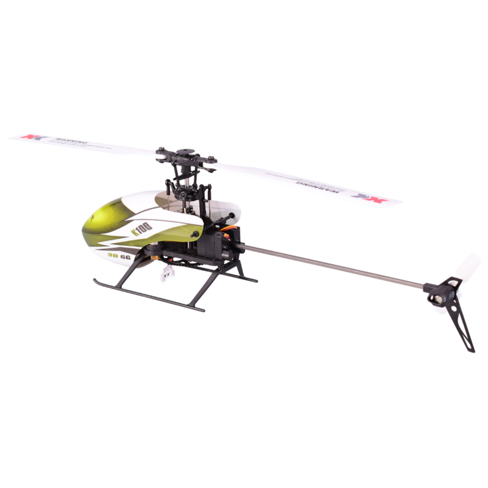 Wltoys XK K100 6CH 3D 6G System Single Paddle RC Helicopter BNF ...