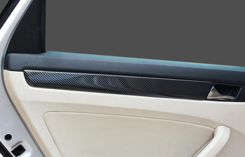 Fit For VW Passat B7 20112015 Carbon Fiber Steel Inner Door Panel