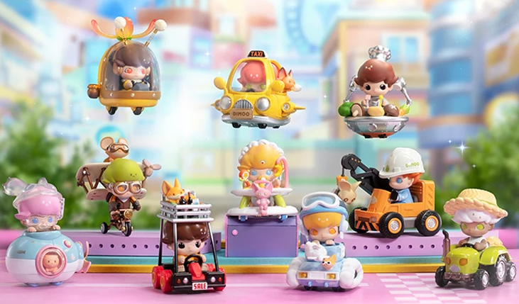 Dimoo Where We Go Series Car Ride Confirmed Blind Box Figure