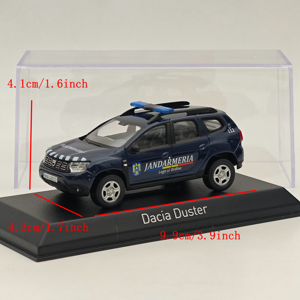 1/43 Norev Duster 2021 Jandarmeria Romana Diecast Model Cars