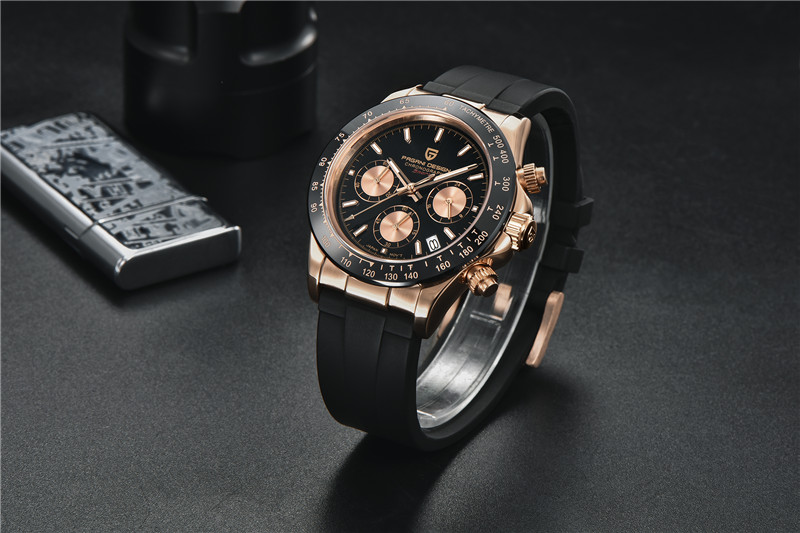 Pagani Design Orologio Uomo Cronografo VK63 - Movimento Giapponese, Acciaio, Vetro Zaffiro, Impermeabile 100m - 1727