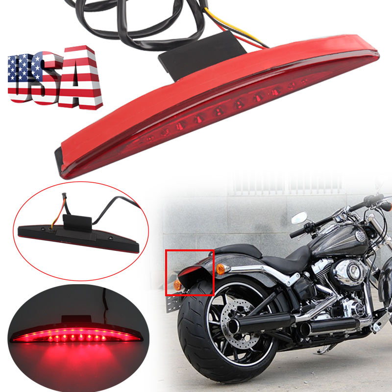 Red Lens LED Fender Brake Light/Turn Signal Kit for Harley Davidson Breakout