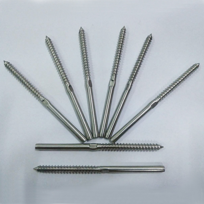 48 Pack Swage Lag Screws Left & Right for 1/8" Cable Railing kit,T316