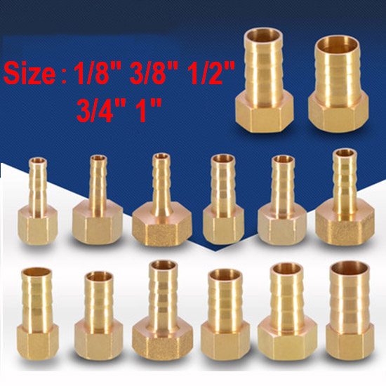 Brass Barb Bsp Female Thread Connector Tail Pipe Hose Fitting 1 8