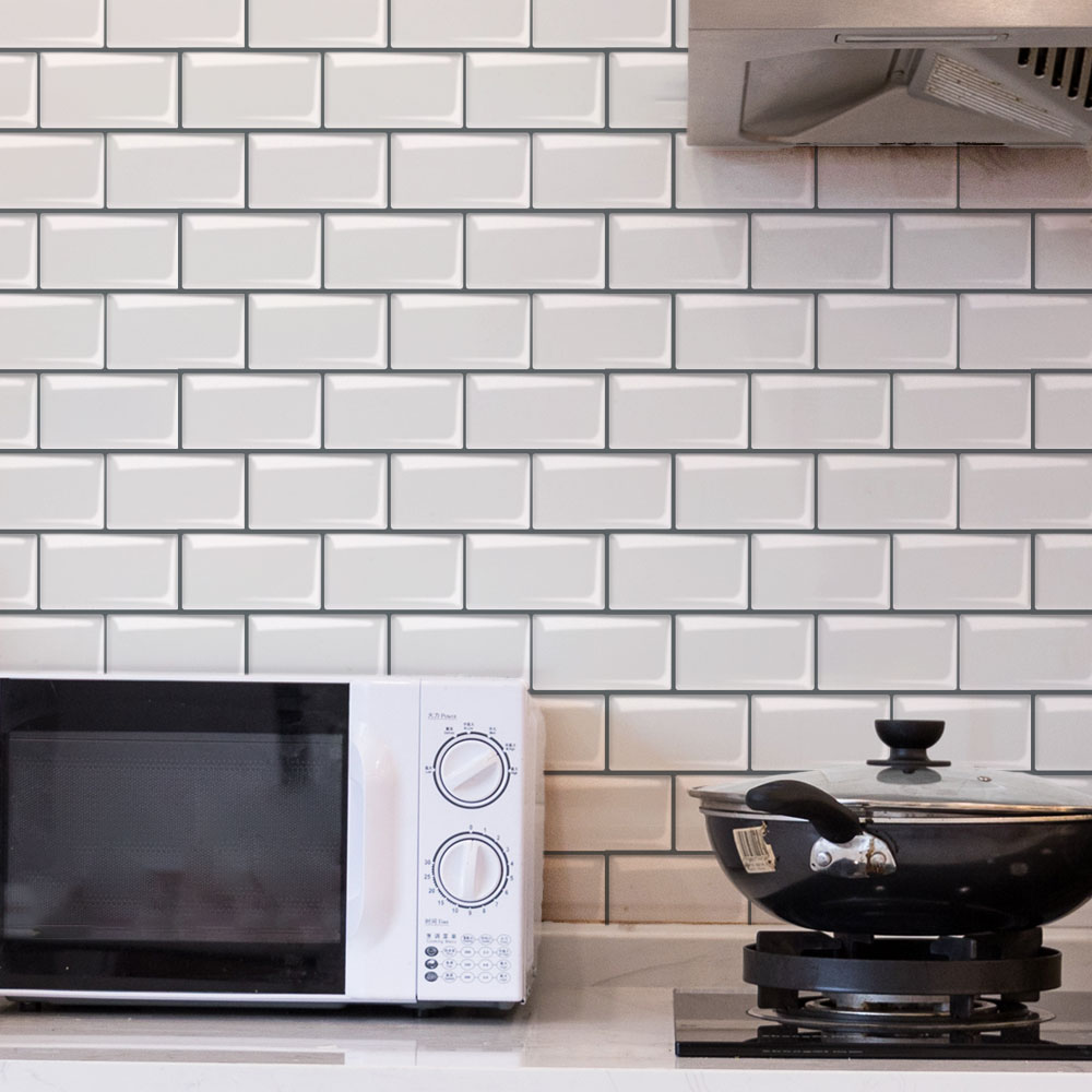 SelfAdhesive Kitchen Wall Tiles Bathroom Mosaic Brick Sticker Peel