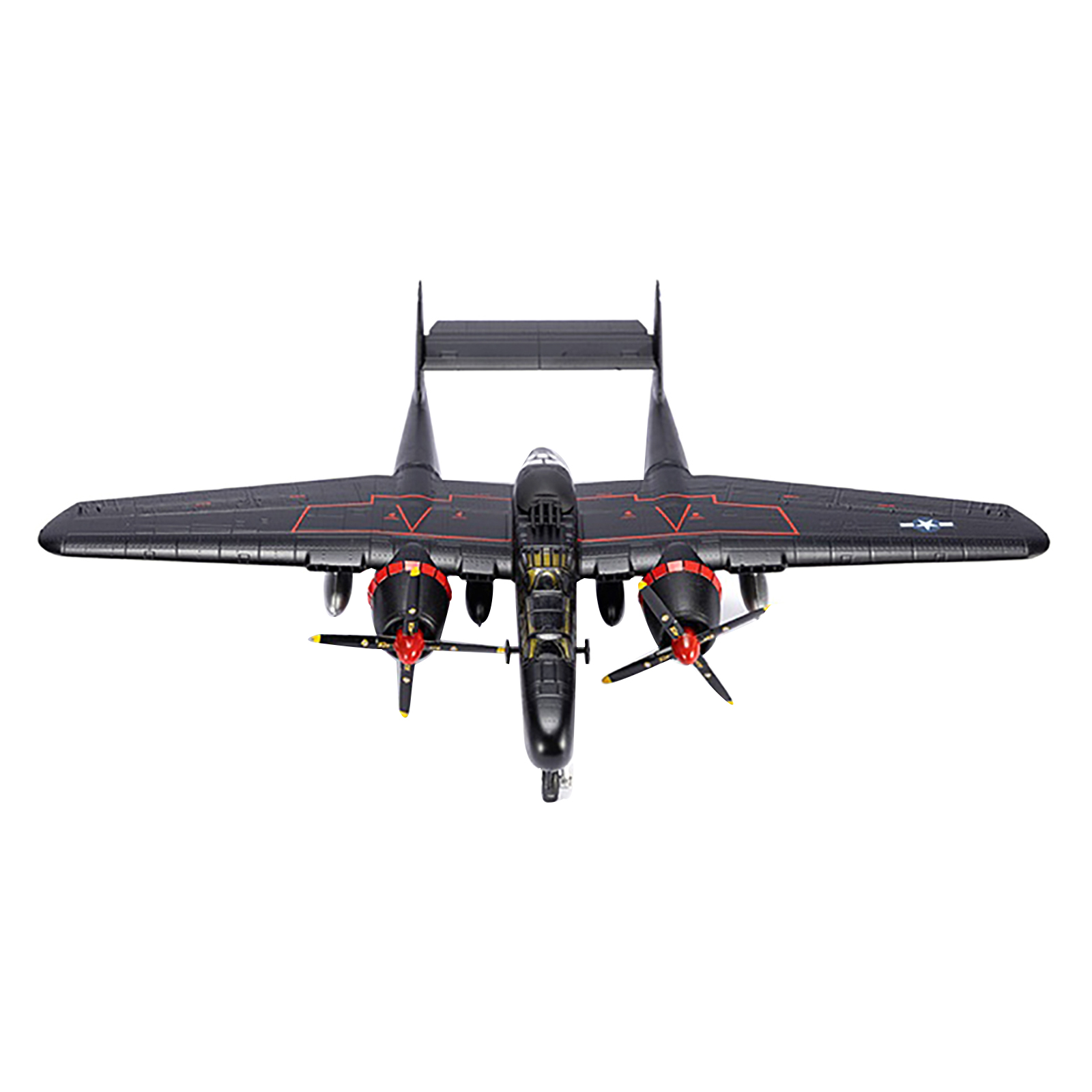 1/72 Scale WWII USA Air Force P-61B Black Widow Fighter Plane