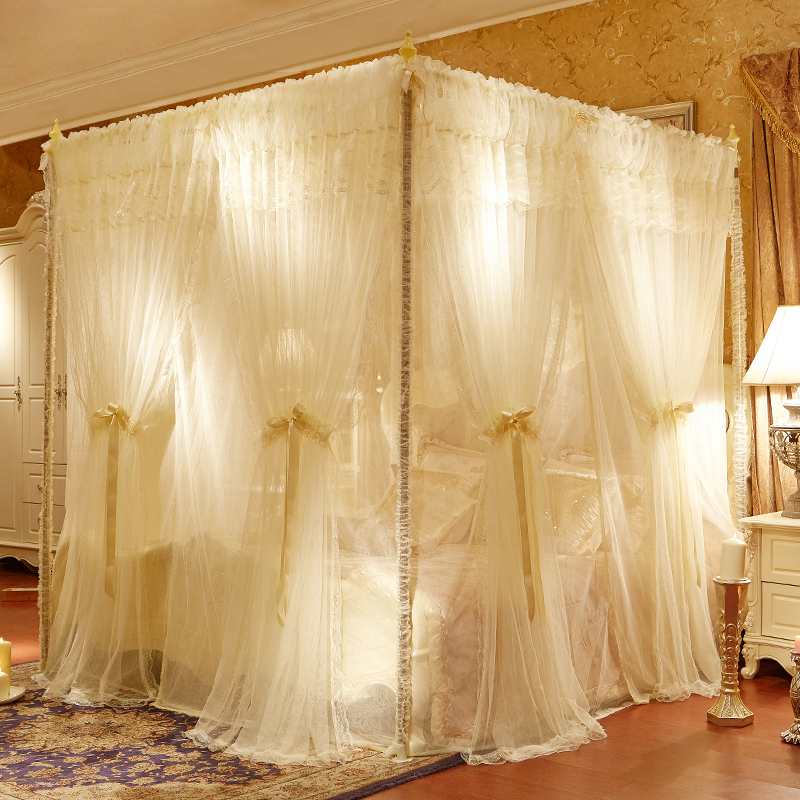 Double Layers Netting Mosquito Net Bed Canopy Romantic Room