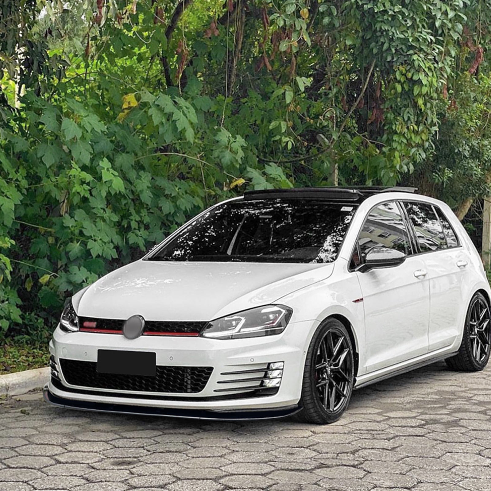 Front Bumper Spoiler Lip For Volkswagen Golf 7 MK7 GTI R