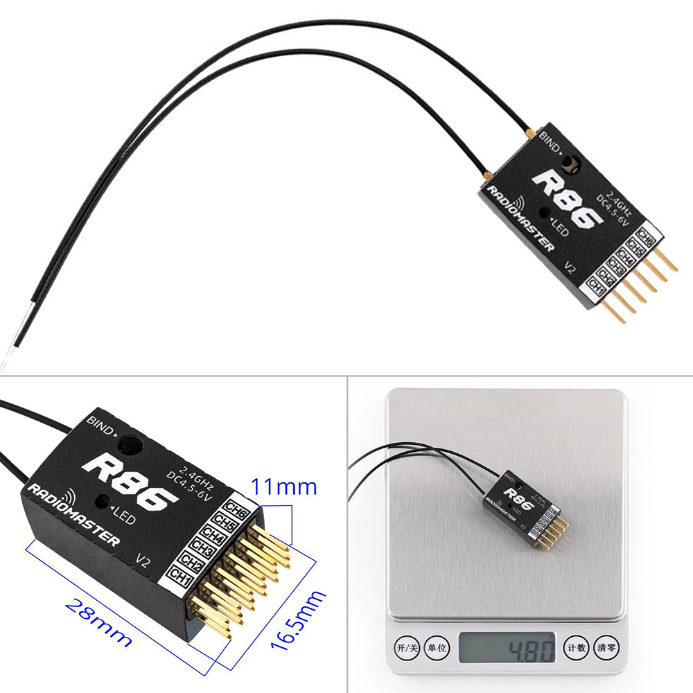 Radiomaster R81 Nano D8 Frsky Sbus Receiver - EU