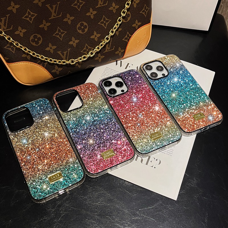 Magnetic Gradient Glitter Designed For IPhone 13 Pro Max Cute Luxury Bling Sparkle Plating Rhinestone Soft Silicone Clear Case Compatible Magsafe Purple