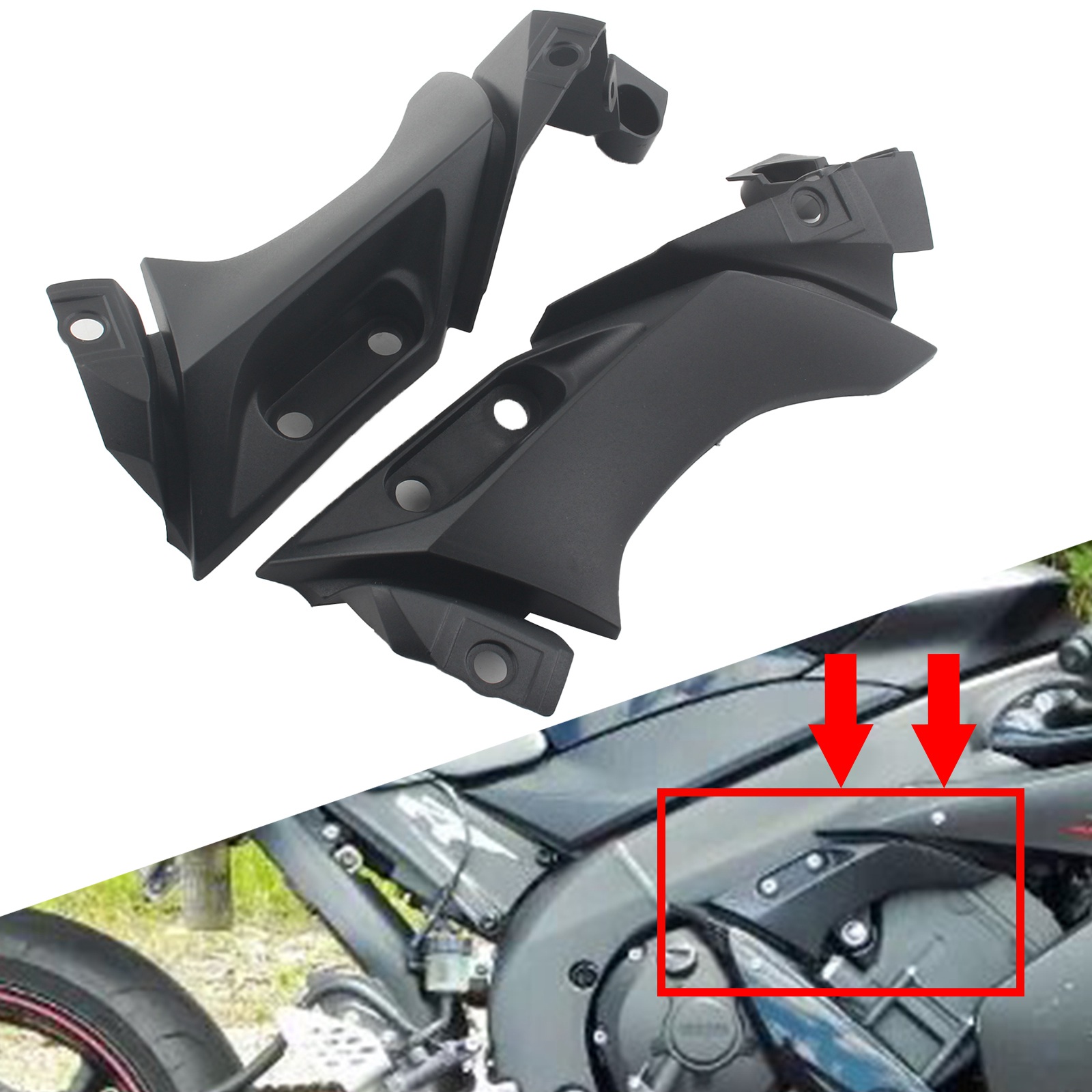 ウィングレット サイドパネルカバーオートバイ サイドバッテリーサイド