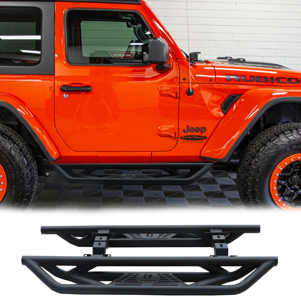 Fit 2018-2022 Jeep Wrangler JL 2-Door(Pair) Running Boards Nerf
