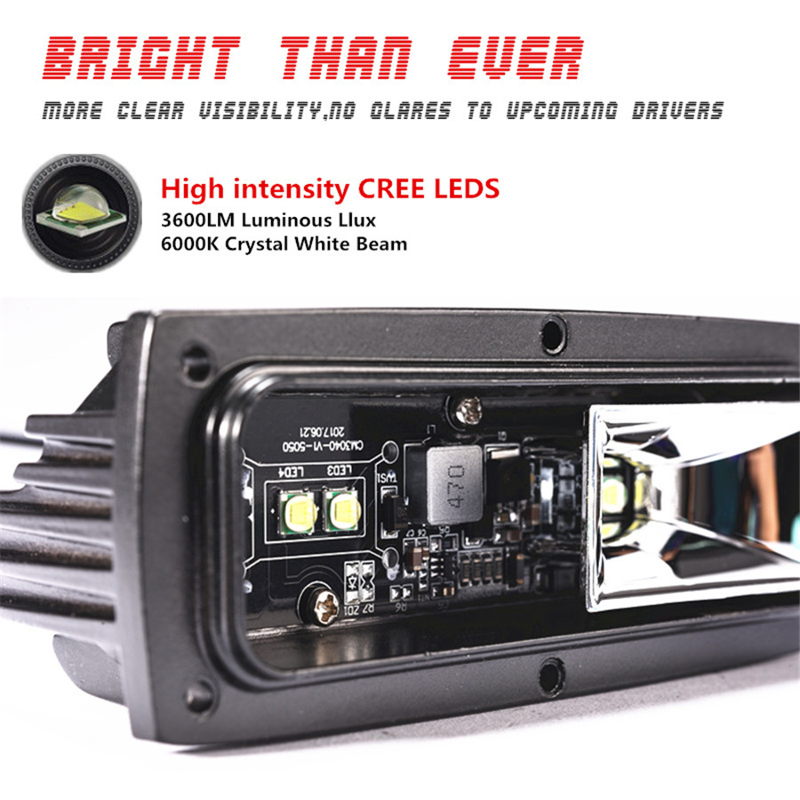 1030V 40W Flush Mount Led Pod Backup Reverse Lights Auxiliary