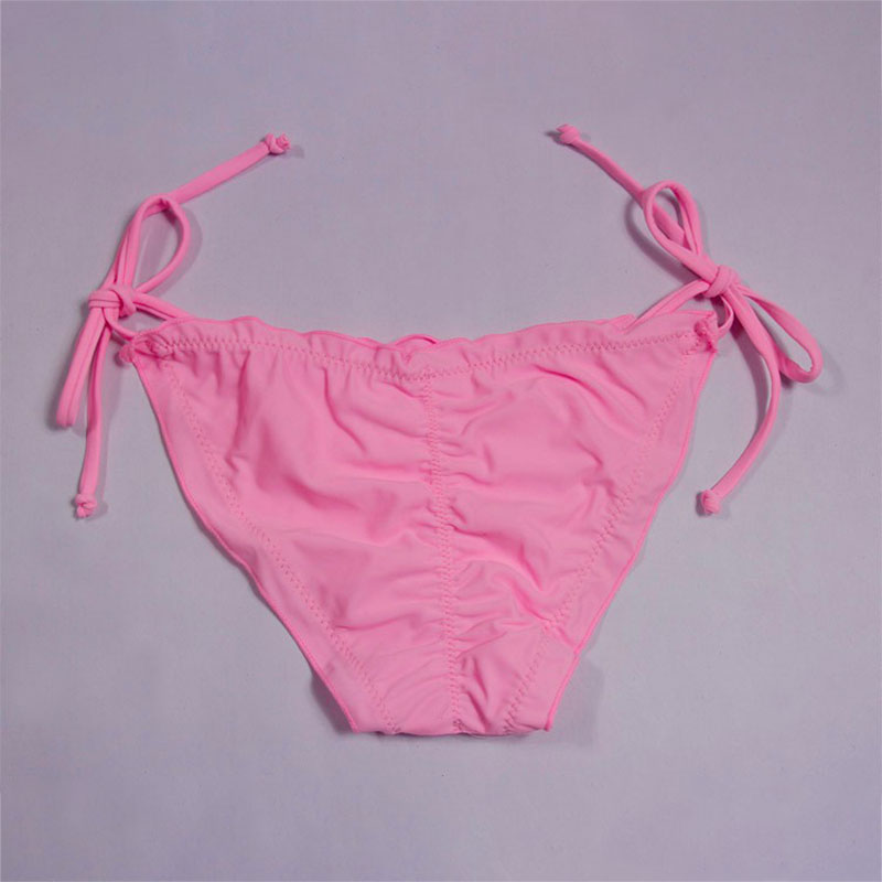 Women's Brazilian Bikini Cheeky Bottom Side Tie Ruffle Knot Underwear Briefs | eBay