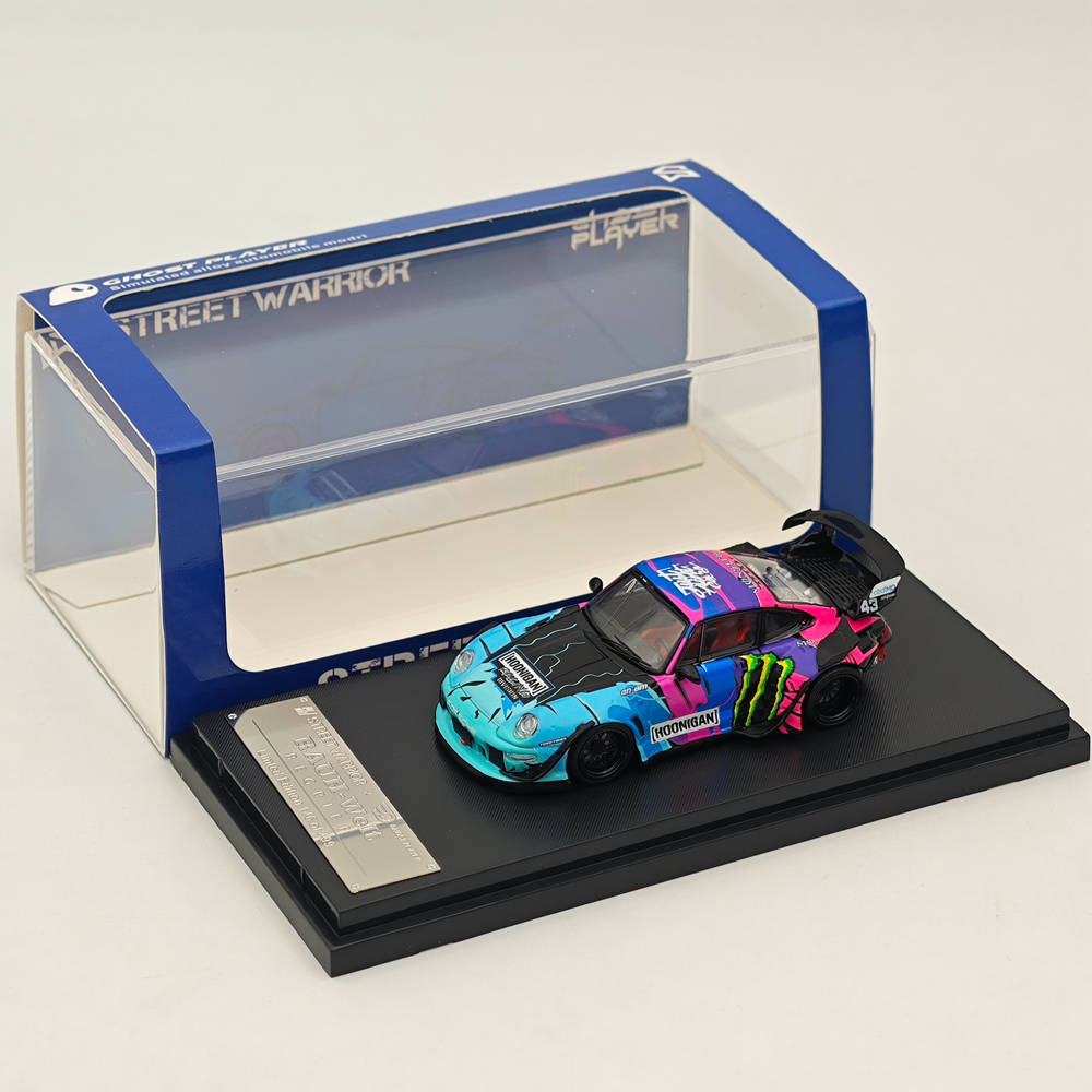 STREET WARRIOR 1:64 Porsche 993 RWB Monster Energy painting