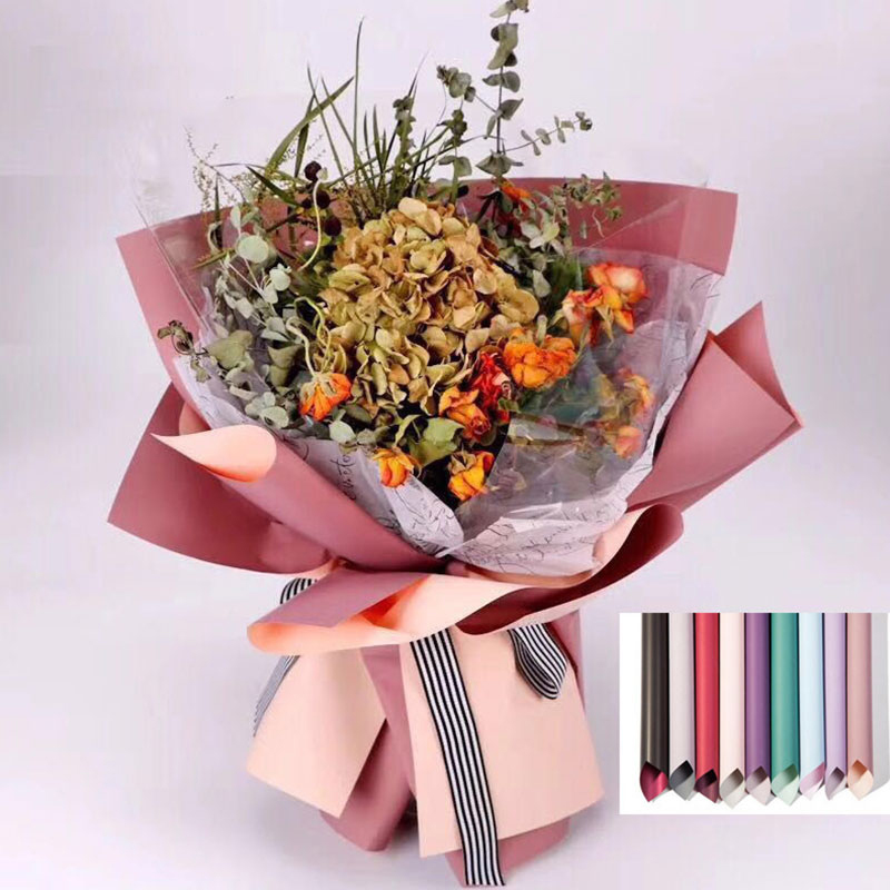 Translucent Flowers Wrapping Paper Sheet Gift Packaging Floral Bouquet 20pcs