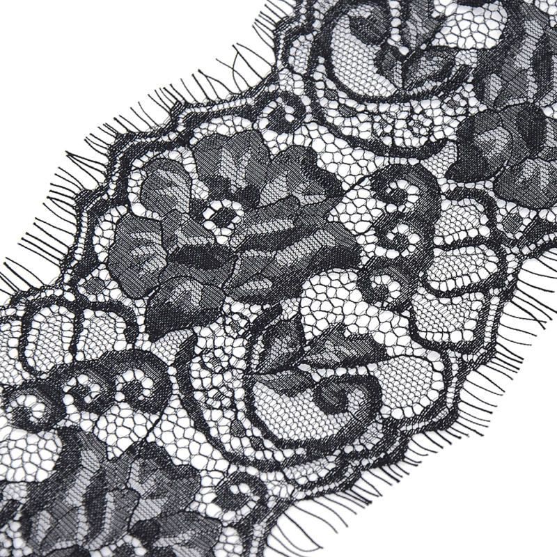 Spitzenborte Schwarz Stickerei DIY Randverzierung Kleid Unterwäsche Nähen Chic