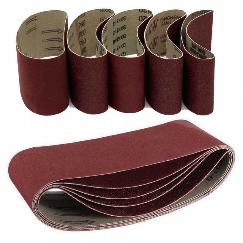 3/"x18/" Sanding Belts 75x457mm 40~1000 Grit For Wood Metal Grinding Sander Tool