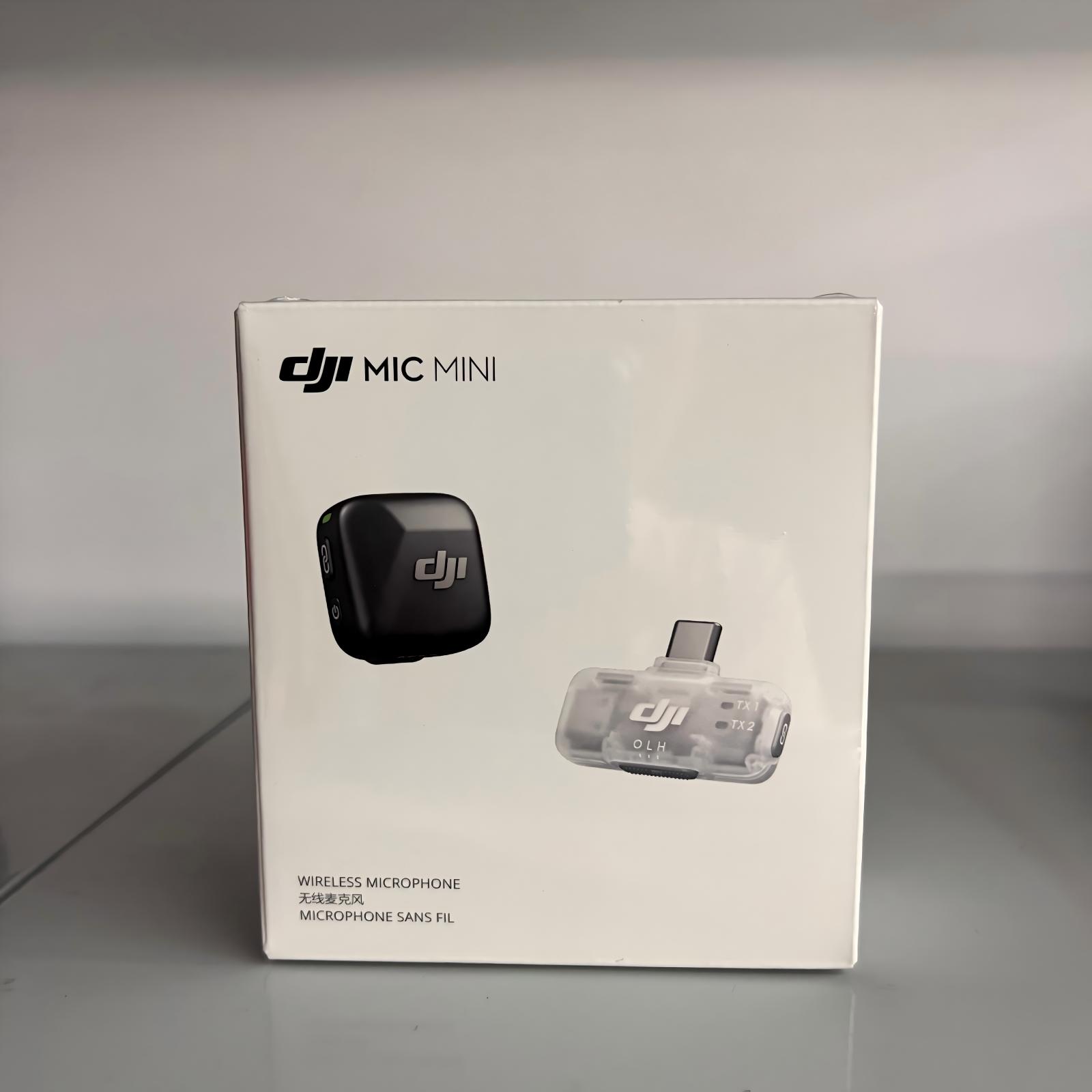 DJI Mic Mini Wireless Microphone 1 TX + 1 RX Wireless Receiver for