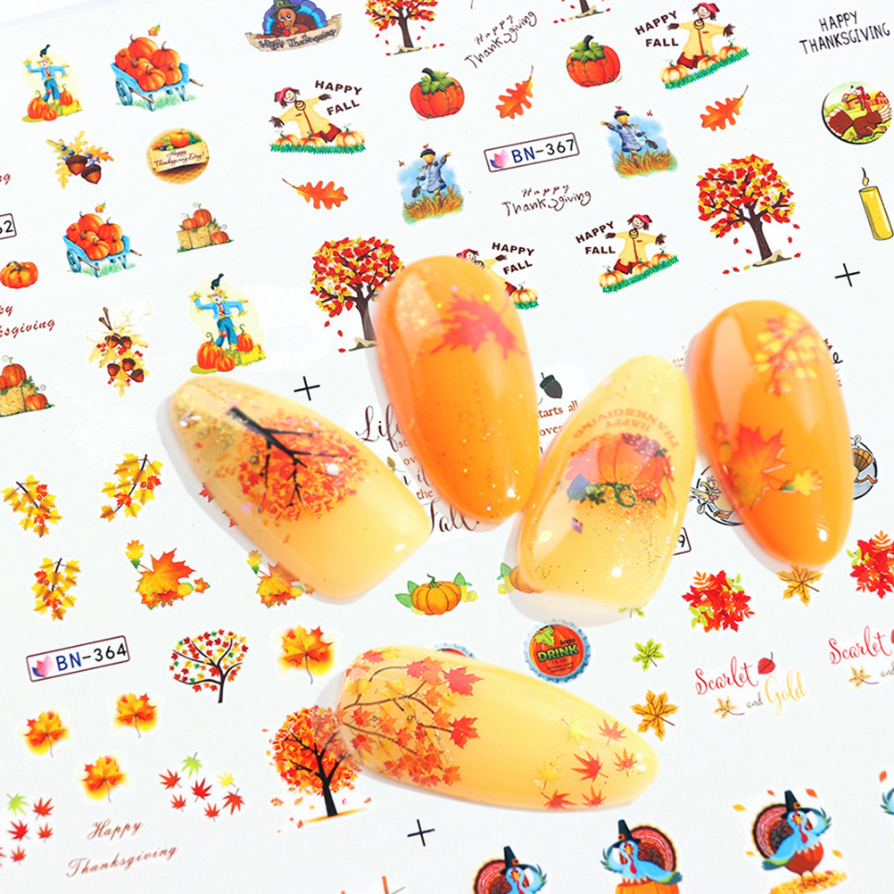 Decals Nails Foil Manicure Decoration Halloween Nail Art Stickers Ebay