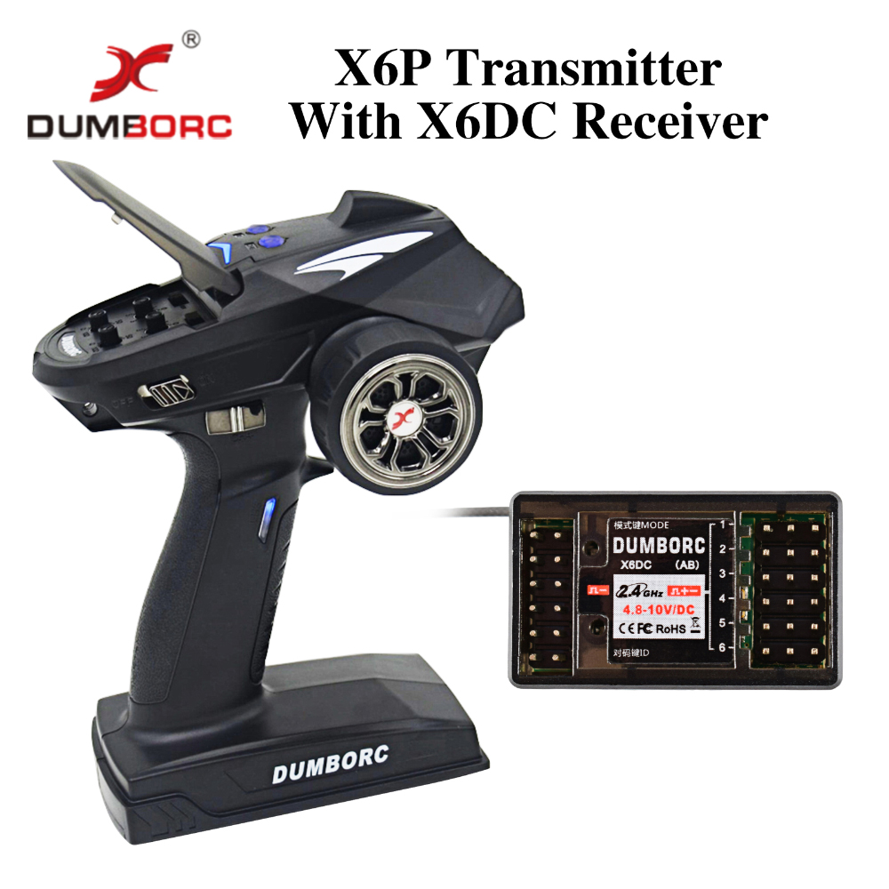 DUMBORC X6DC 6CH Light Servo/Motor Control Receiver for RC