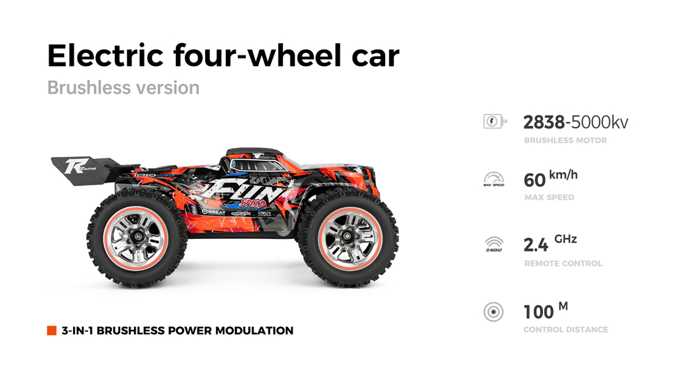 WLtoys XK 184008 RC Car 1/18 60KM/H 4WD Brushless 2.4G High WLtoys XK 184008 RC Car 1/18 60KM/H 4WD Brushless 2.4G High