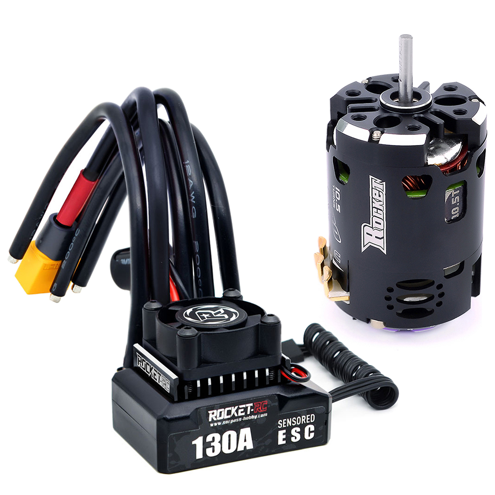 ROCKET-RC 130A ESC 6V/5A BEC 新品未使用 New ROCKET-RC 130A Brushless ESC Program Card for 1/10 RV Car 380