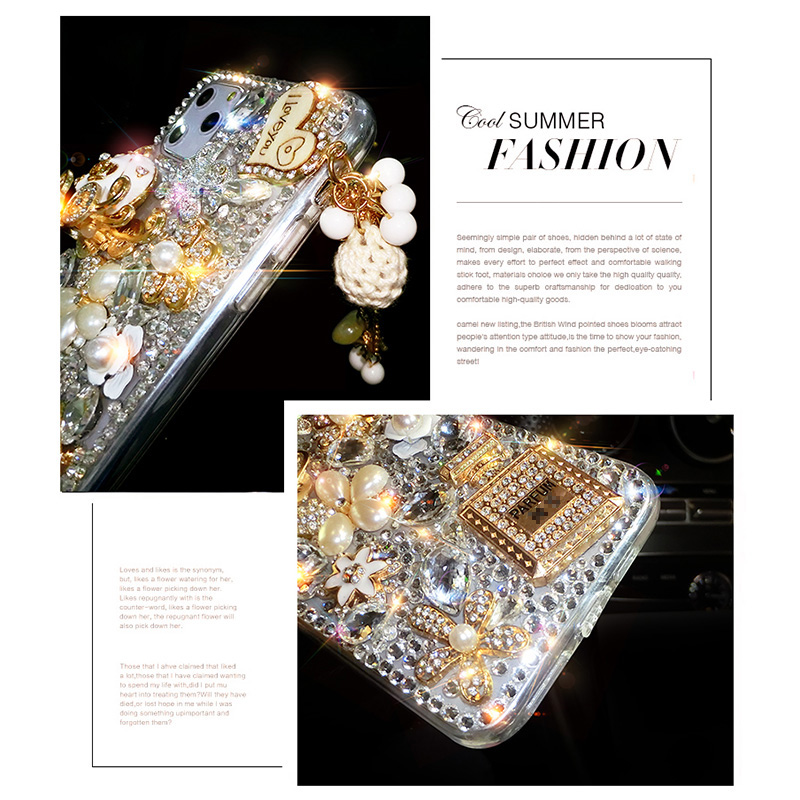 For iPhone 16 Pro Max 15 14 13 12 Glitter Bling Pumpkin Car