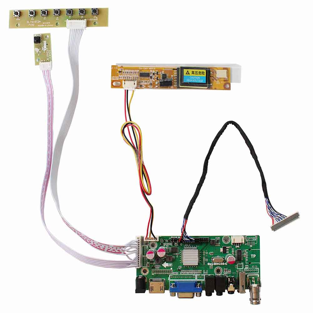 For LP150X09 BT141XG01 QD141X1LH12 1024x768 LCD VGA DTV USB AV HDMI Board