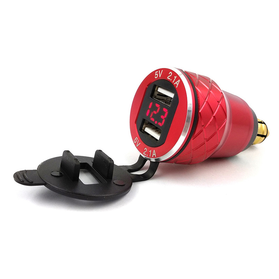4.2A USB Charger For BMW Motorcycle F700/R1200 GS R1200RT LED Voltage