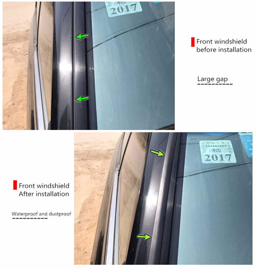 118" Rubber Car Roof Door Gutter Seal Window Sunroof Cover Strip Water