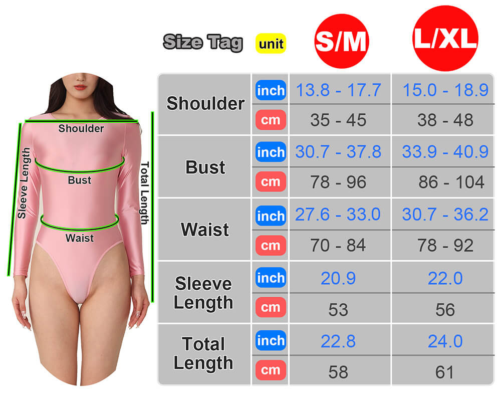 Womens Long Sleeve Satin Lingerie High Cut Thong Leotard Shiny Bodysuit  Jumpsuit