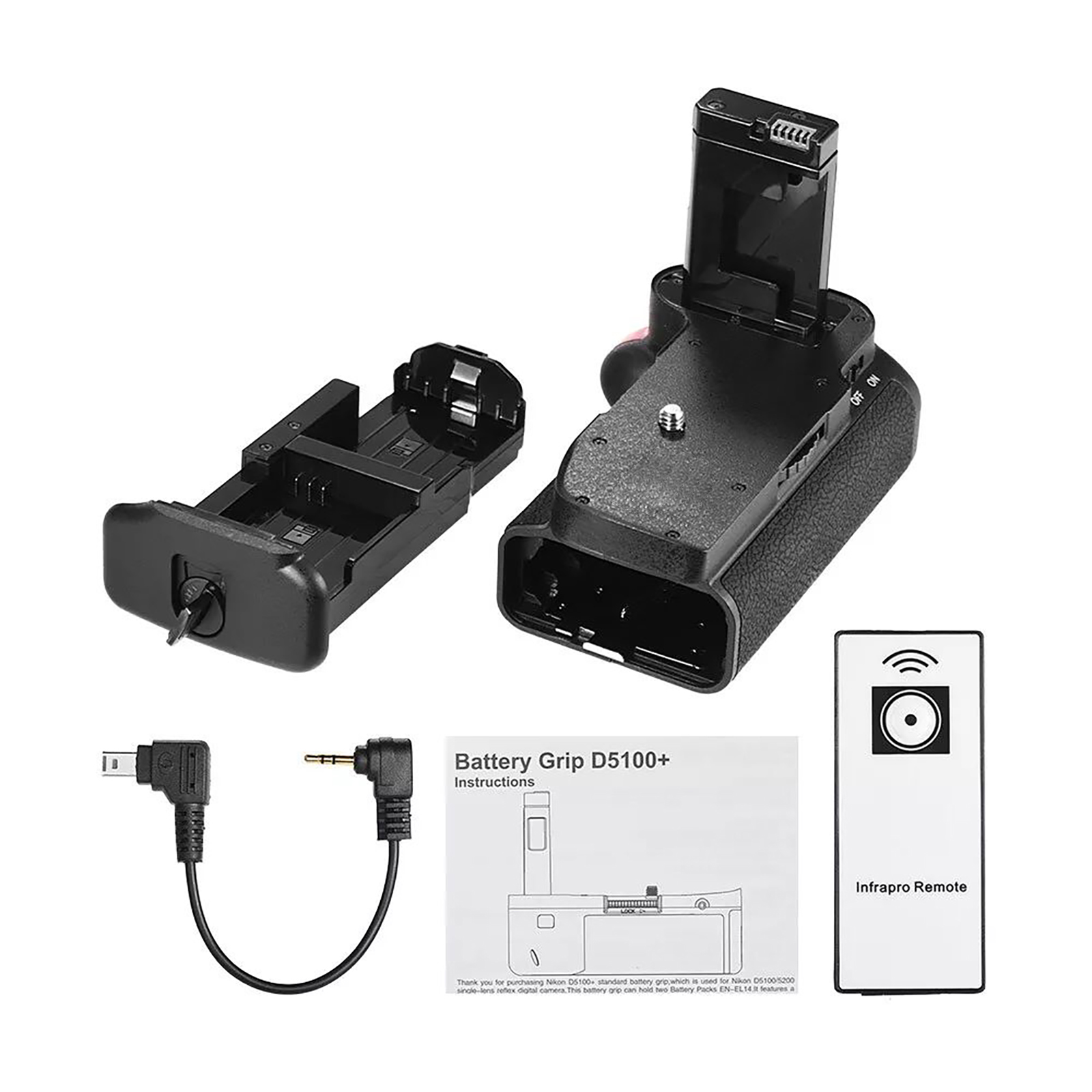 バッテリー多数　Nikon D5100 AF-S NIKKOR 55-200mm Vertical Battery Grip Hand Holder For Nikon D5100 D5200 SLR Camera