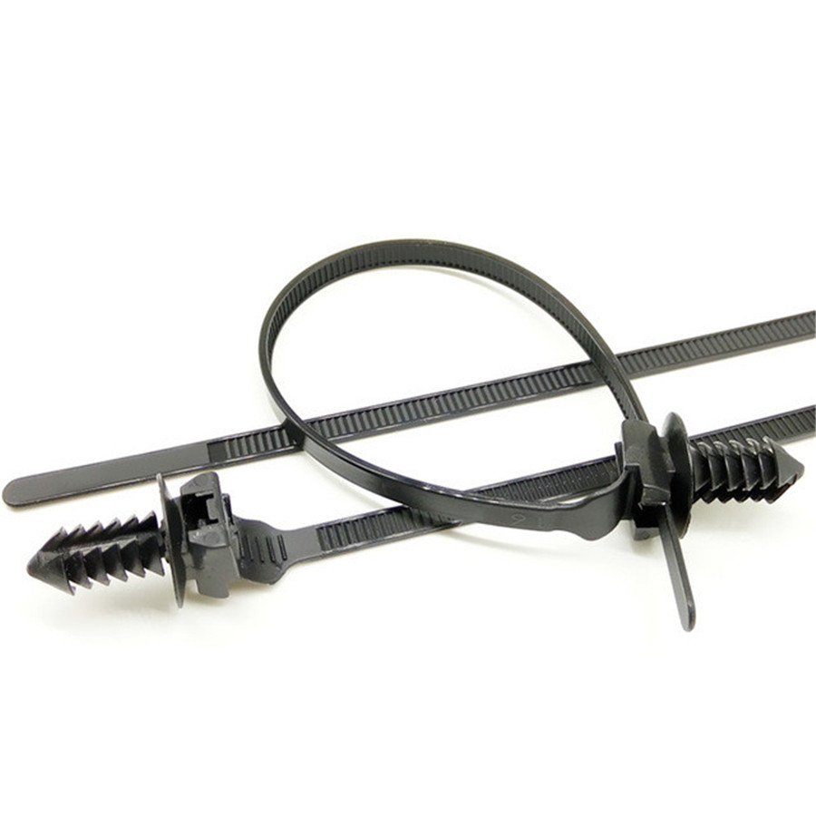 50 X Nylon Car SUV Tie Wrap Cable Fastening Clips Selflocking Bundled