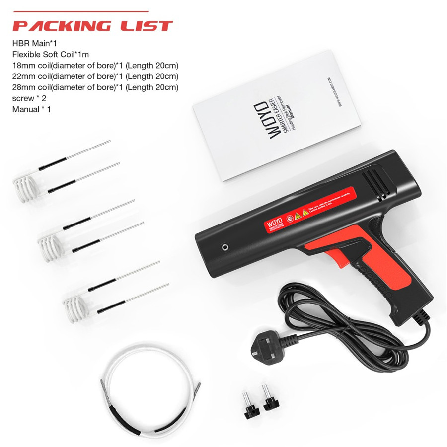 Induction Heater Tool Coil Kit Bolt Remover Flameless Heat