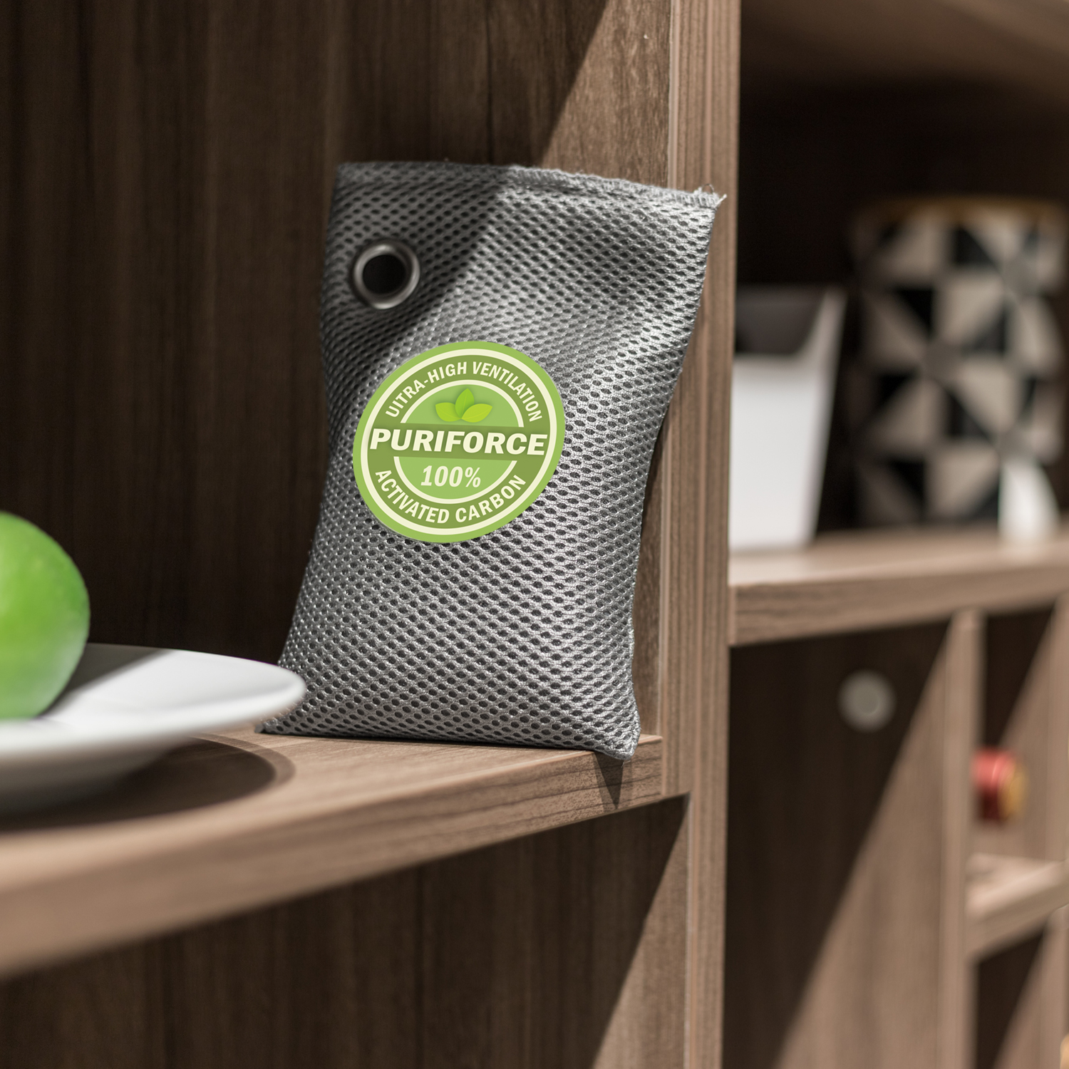 4 Pack Coconut Puriforce Air Purifying Bag 217g Activated Carbon Odor