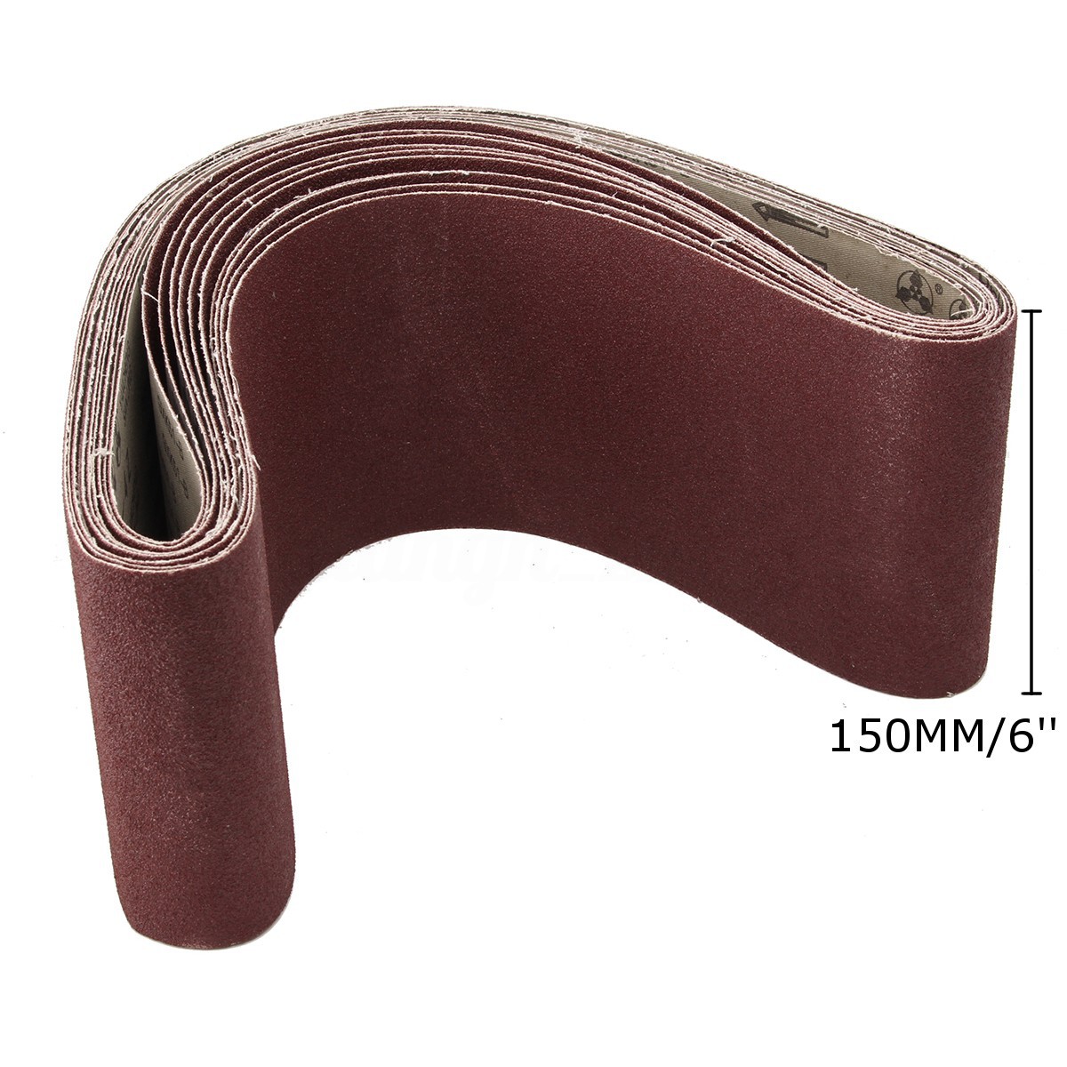 6PCS 150x1220mm 6x48'' Sanding Belts Abrasive Belt For Wood Metal 40 80
