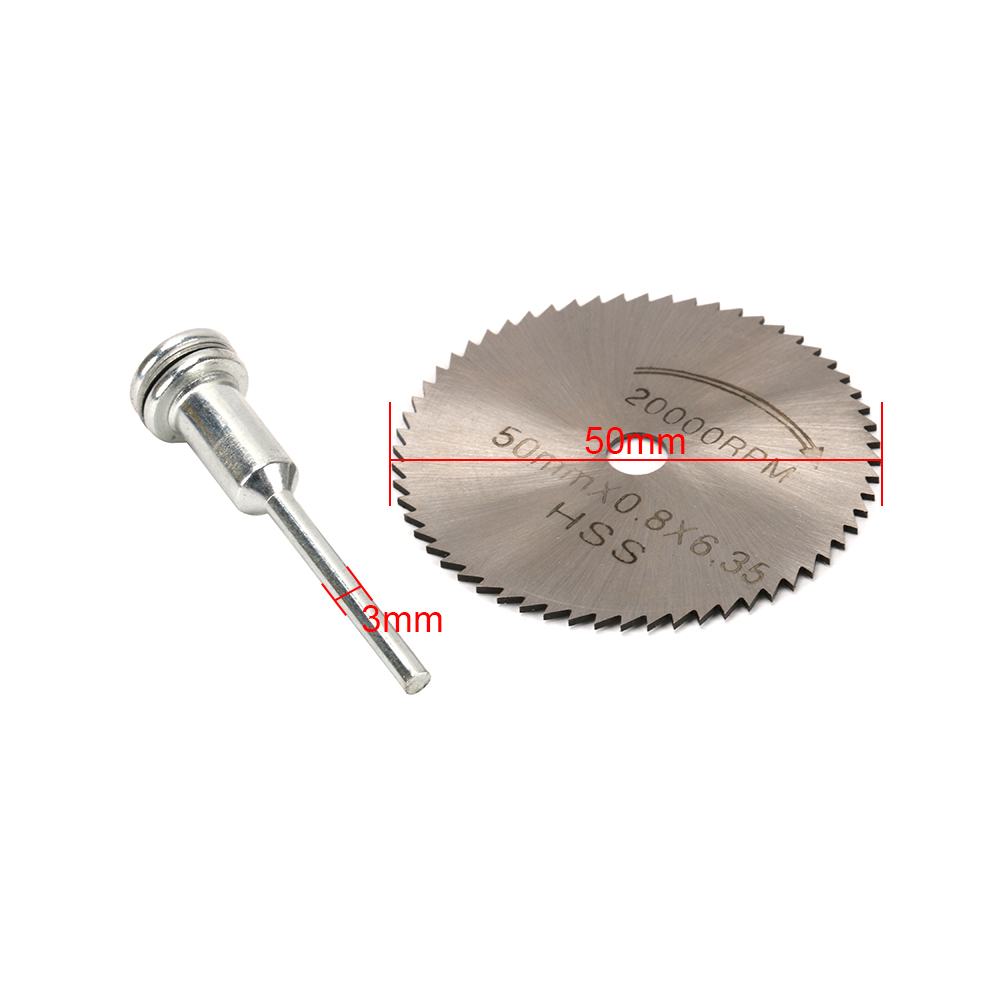 10Pcs Mini Circular Saw Disc Blade Rotary Cutter For Metal Cut Tool Set Mandrel