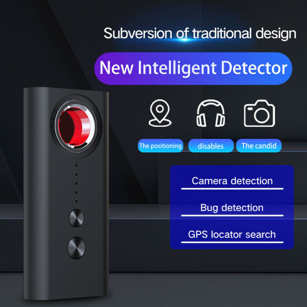 K68 Anti Spy Detector – RF Camera GSM Bug Finder, GPS Tracker & Hidden Camera Scanner