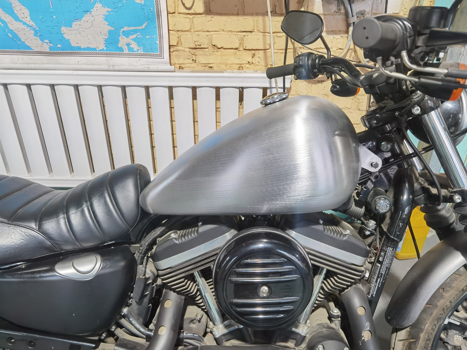 1x Large Capacity Fuel Tank 20L For Harley Sportster Series 2006