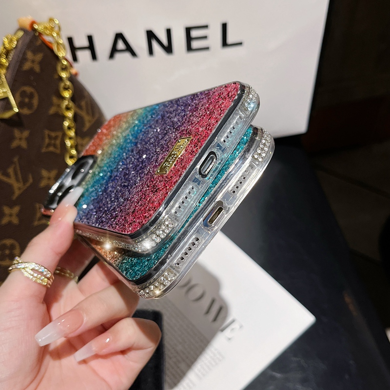 thumbnail image 2 of Luxury Rhinestone Gradient Bling Phone Case – For IPhone 14 13 Pro Max 12 11 XS XR – TPU Glitter 2 of 3
