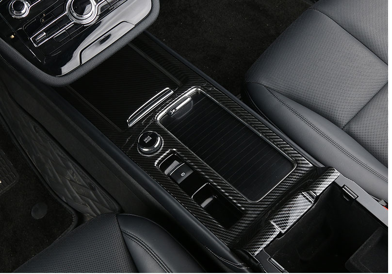 Carbon Fiber Central Console Gear Shift Panel Trim For Lincoln Corsair