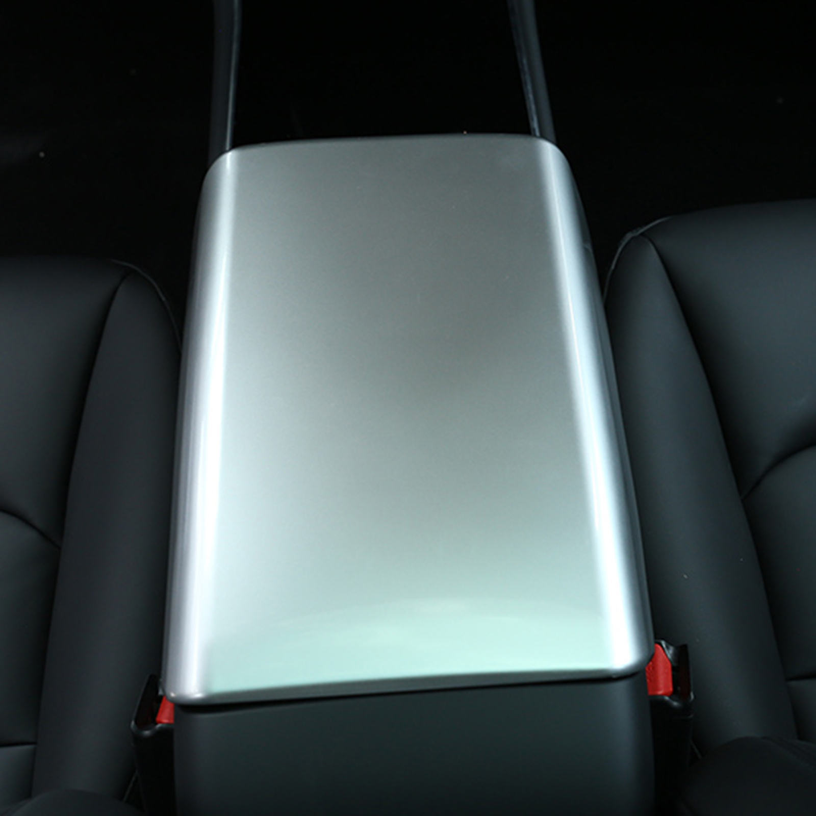 Auto Deckel Abdeckung Mittelarmlehne Zubehör für Tesla Model 3 Y 2017-21  Silber