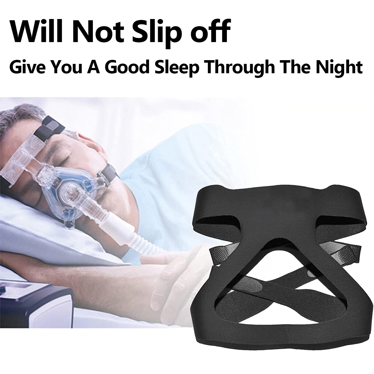 2 Pack Universal Replacement Headgear For ResMed Mirage Series & Philips Respironics CPAP Mask (Straps Only)