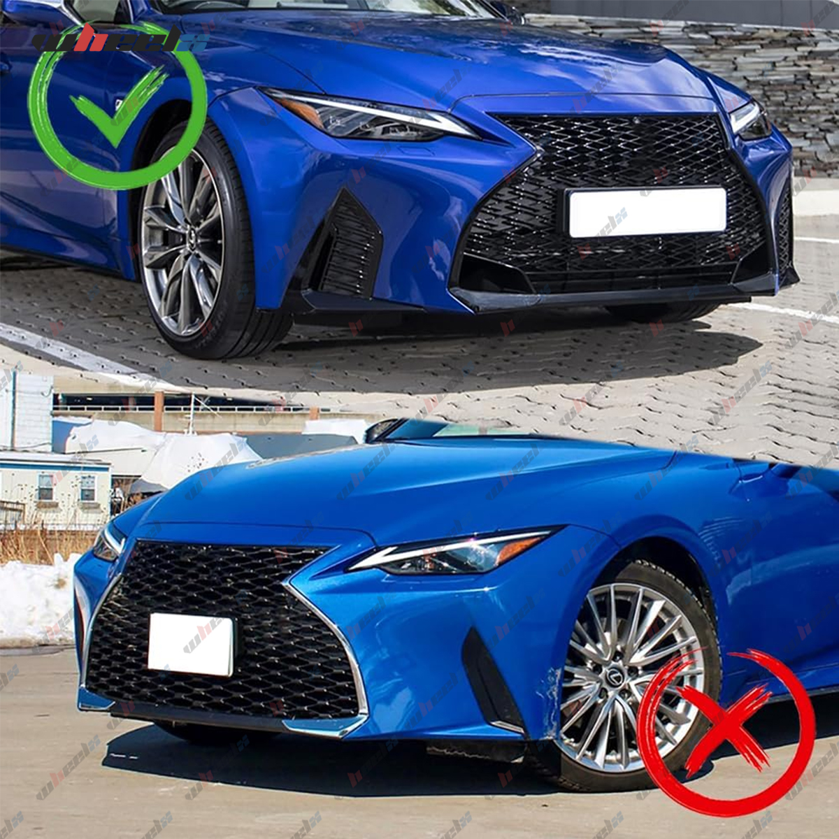 Fits 2021-2024 Lexus IS350 IS500 F Sport Sedan ABS Front Bumper 