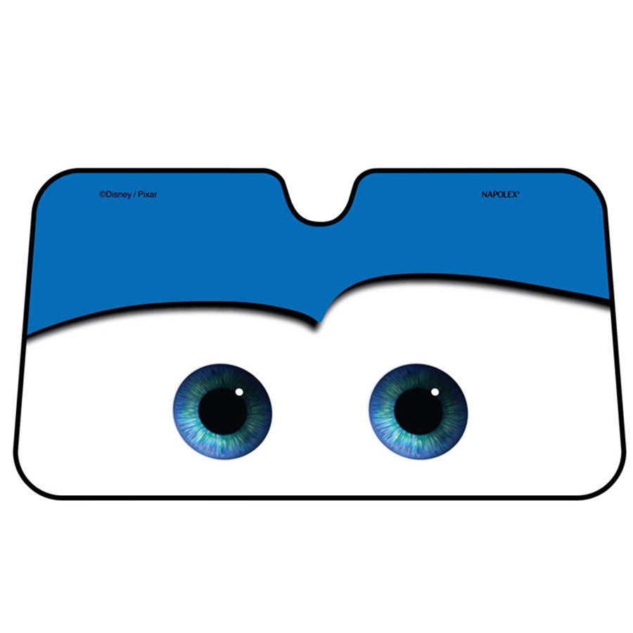 Car Visor Cartoon Blue Foils Eye Pattern Windshield Sunshade